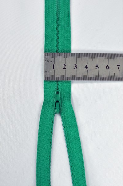 ZIP019 1號拉鏈 單頭密尾拉鏈  聚酯牙拉链头拉鏈款式   拉鏈款式  不設單獨拉鍊訂購 側面照